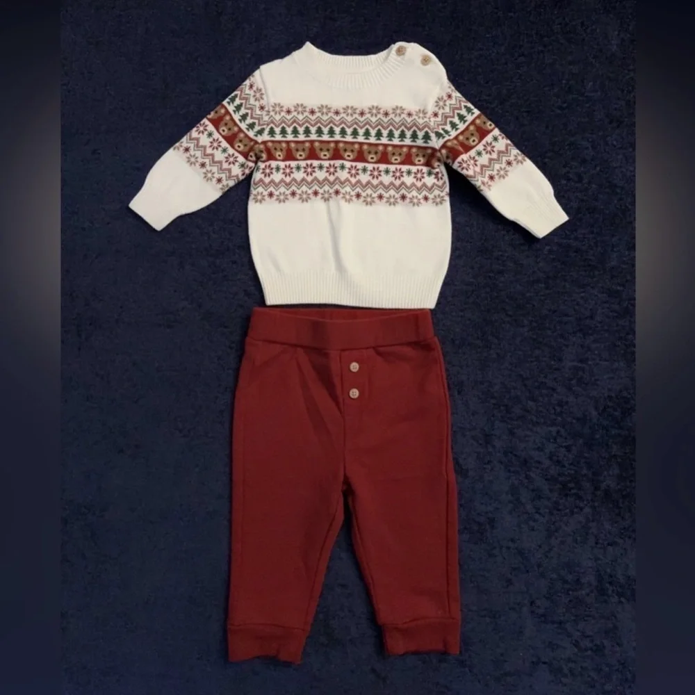 First Impressions Snowflake Sweater and Pants Set